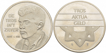 НИДЕРЛАНДЫ ЖЕТОН ND TROS AKTUA GELD, DE TROS IN'T ZILCER, ANDRE de DUIN, АКТЕР, ТЕЛЕВЕДУЩИЙ медно-никель UNC 3996-313