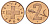 Швейцария 2 раппена 1968 B KM 47 бронза UNC 4682-128