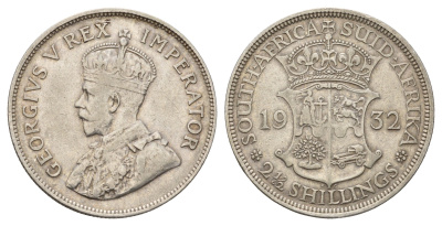 ЮАР 2 1/2 шиллинга 1932 KM 19.3 серебро 650-612