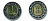 Египет 1 фунт 2007 сфинкс KM 940 a биметалл UNC 83-1747