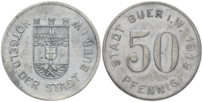 Германия, Буер 50 пфеннигов1919 Funck 64.4 цинк 60-827