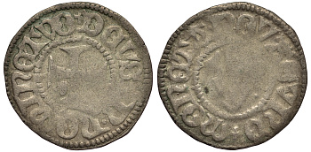 Передняя Померания, Штральзунд, Шведское правление (Шведская Померания) виттен (witten = 1/192 талера) 14-й век (1370-е?) Dannenberg S 183? серебро 1519-145