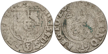 Польша 3 полкера (3 полторака - 1 крейцер) 1625 Сигизмунд III Ваза (1587-1632) Gorecki B.25, KM 41 серебро 4158-969