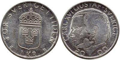 Швеция 1 крона 2000 Карл XVI Густав (1973- ) KM 852а медно-никель 4379-433