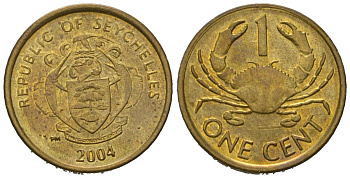 Сейшельские Острова 1 цент 2004 PM KM 46 латунь UNC 4621-341