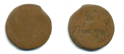 РОССИЯ 1 КОПЕЙКА 1759 медь 61-342