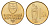 Словакия 1 крона 2002 KM 12 сталь плакированная латунью UNC 4163-617