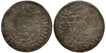 Ливония 1/24 талера (полторак) 1649 королева Кристина (1632-1654), Шведская оккупация, вес 0,98 гр. KM 31 серебро 1516-1321