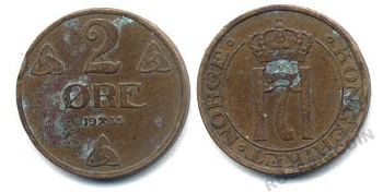 НОРВЕГИЯ 2 ЭРЕ 1933 25-1546