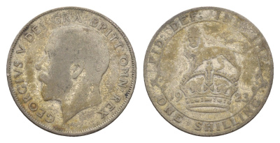 Великобритания 1 шиллинг 1923 Георг V (1910-1936) KM 816a, Spink 4023А серебро 4116-1145