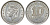 Британская Малайя 10 центов 1943 Георг VI (1937-1952) KM 4a серебро 53-238