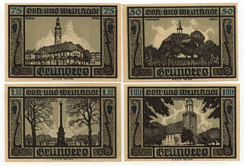 ГРЮНБЕРГ 4 БОНЫ АРХИТЕКТУРА бумага UNC (пресс) 70-1711