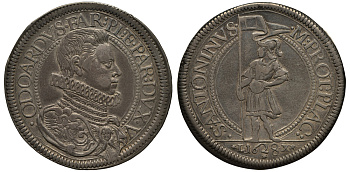 Пьяченца 1 скудо 1628 Одоардо Фарнезе (герцог Пармский) Dav. 4128 серебро 00-000-00