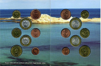 Балеарские острова набор из 8 монет 2004 европробники, в оригинальном картонном буклете, тираж 7000 экз. 00-00