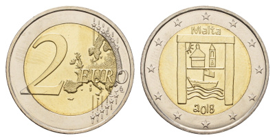 Мальта 2 евро 2018 Культурное наследие KM 190 биметалл UNC 72-1214