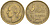 Франция 20 франков 1950 В, 4 пера KM 917.2, LE FRANC 402.4 алюминиевая бронза 4610-741