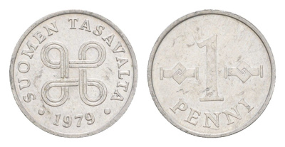 Финляндия 1 пенни 1979 KM 44a алюминий UNC 4647-246