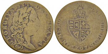 АНГЛИЯ ЖЕТОН 1797 ГЕОРГ III желтый металл 4544-1116