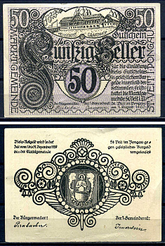 Санкт-Файт-им-Понгау (Зальцбург) 50 геллеров 1920 Jaksc/Pick?JPR0945a-50 бумага 7556-26-1-2