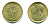 Египет 10 миллимов 1973 АН 1393, орел со щитом на груди KM 435 латунь 58-517