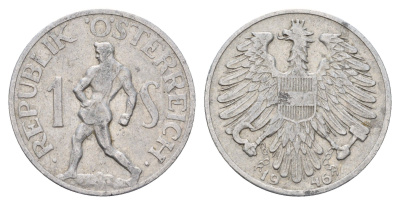 Австрия 1 шиллинг 1946 KM 2871 алюминий 4673-853