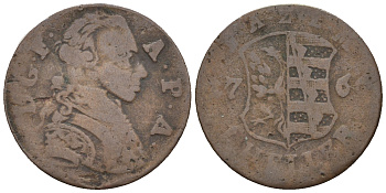 Ангальт-Цербст 1 геллер 1766 Фридрих Август (1747-1793) KM 49, J. 1, Mann 382 медь 54-1043