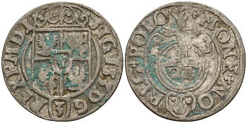 Польша 3 полкера (3 полторака - 1 крейцер) 1623 Сигизмунд III Ваза (1587-1632) Gorecki B.23, KM 41 серебро 4158-921