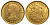Чили 100 песо 1926 KM 170 золото UNC 00-000-00