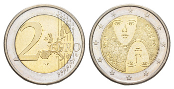 Финляндия 2 евро 2006 100 лет равного избирательного права в Финляндии KM 125 биметалл UNC 4648-941