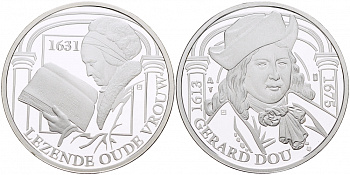 НИДЕРЛАНДЫ МЕДАЛЬ ГЕРАРД ДОУ(1613-1675), ПОЖИЛАЯ ЖЕНЩИНА ЗА ЧТЕНИЕМ ДЕЯНИЙ АПОСТОЛОВ 1631 ГОД, ДИАМЕТР 30 мм., ВЕС 9,42 гр. медно-никель 1087-2-51