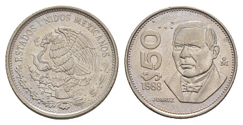 Мексика 50 песо 1988 Mo KM 495 медно-никель 4637-744