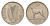 Ирландия 6 пенсов 1967 собака, ирландский волкодав KM 13a медно-никель 4690-342