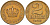 Югославия 2 динара 1938 Петар II, малая корона KM 21 алюминиевая бронза aUNC 4589-332
