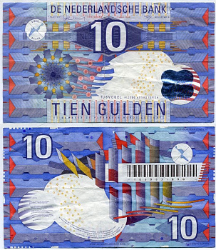 НИДЕРЛАНДЫ 10 ГУЛЬДЕНОВ 1997 Pick 99 бумага 6318-1-3-1