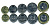 Сингапур лот из 5 монет 2013 5, 10, 20, 50 центов, 1 доллар UNC N2-50