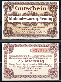 Ганновер (Пруссия, Ганновер) 20 пфеннигов ND 7556-74-2-2