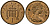 Великобритания 1 пенни 1979 Елизавета II (1952-2022) KM 915, Spink 4237 (B1) бронза 4609-1022