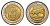 ЮАР 5 рандов 2004 KM 281 биметалл UNC 4693-346