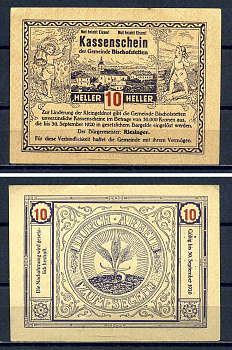 Бишофштеттен (Австрия) 10 геллеров 1920 Jaksc/Pick?JPR0092a-10 бумага aUNC 7556-32-3-1