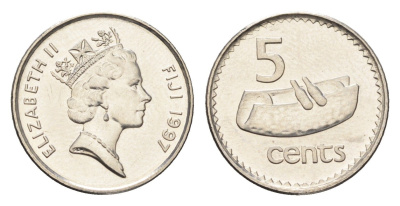 Фиджи 5 центов 1997 KM 51a сталь плакированная никелем UNC 4668-567