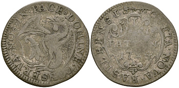 Базель, Швейцария 1 батцен 1724 KM 139 биллон 00-00