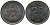 Бразилия 20 сентаво 1987 герб KM 603, Schon 112 нержавеющая сталь UNC 4567-961