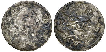 Бавария 1 крейцер 1759 Максимилиан III Иосиф (1745-1777) KM 207, Hahn 289 серебро 4174-1021