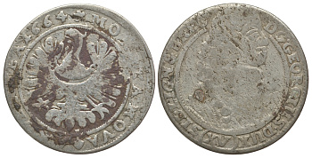 Силезия-Легница-Бжег 15 крейцеров 1664 Георг III (1639-1664) серебро 413-1613