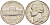 США 5 ЦЕНТОВ 1970 D, ДЖЕФФЕРСОН KM А192 медно-никель 119-1036