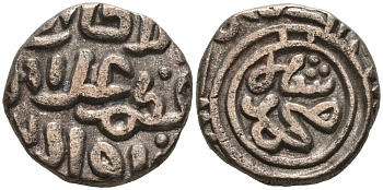 Индия 2 гани 1308 (AH711) Делийский Султанат, Ghiyath al-Din Balban Goron/Goenka D 233, Mitchiner 2569 биллон 192-712