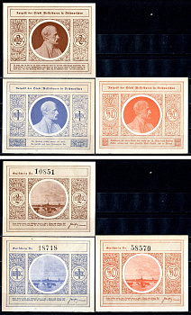 Вессельбурен (Пруссия, Шлезвиг-Гольштейн) набор из 3 нотгельдов ND 2193-51-3-1