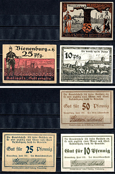 Вененбург (Пруссия, Ганновер) набор из 3 нотгельдов 1921 2193-34-3-2