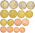 Люксембург евронабор 8 монет 2011 1, 2, 5, 10, 20, 50 евроцентов, 1, 2 евро UNC 183-431