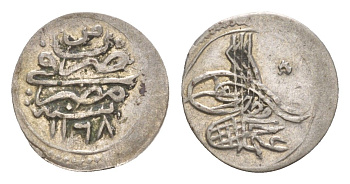 Египет 1 пара 1755 AH 1168 KM 95 серебро 5010-1542